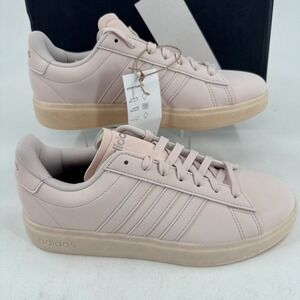 NEW Adidas Grand Court 2.0 Shoes WOMENS Pink Lace Up Athletic Sneakers SIZE 7